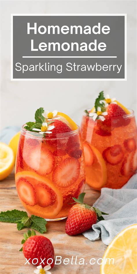 Sparkling Strawberry Lemonade Xoxobella