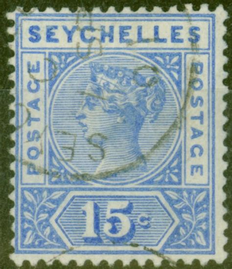 Seychelles 1900 15c Ultramarine SG30 Fine Used Empire Philatelists