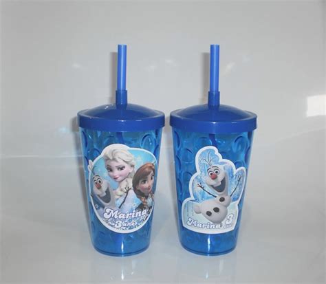 Copo Shake Personalizado Frozen Olaf Elza Anna Lembrancinhas