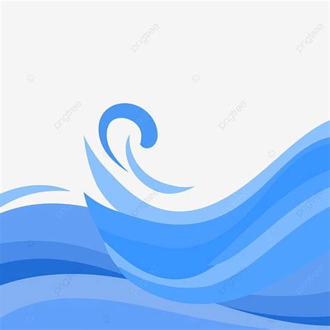 Onda Do Mar Azul PNG Agitada Azul Onda Do Mar Imagem PNG E PSD Para