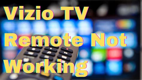 How To Fix Vizio Tv Remote Not Working The Droid Guy