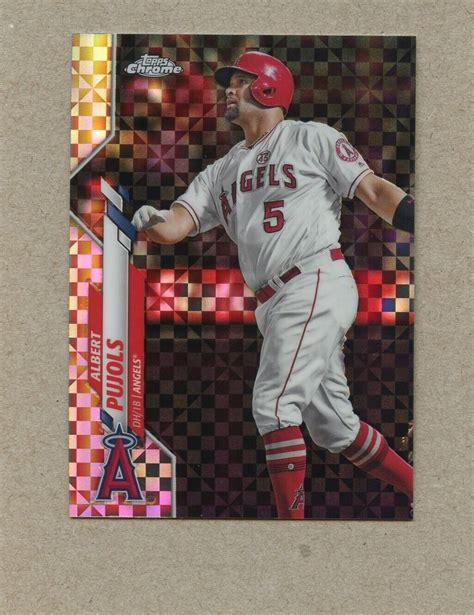 2020 Topps Chrome XFractor 127 Albert Pujols Los Angeles Angels EBay