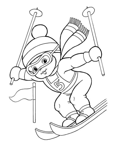 Ski Coloring Pages To Download And Print For Free