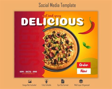 Premium Vector Vector Pizza Food Social Media Promotion And Instagram