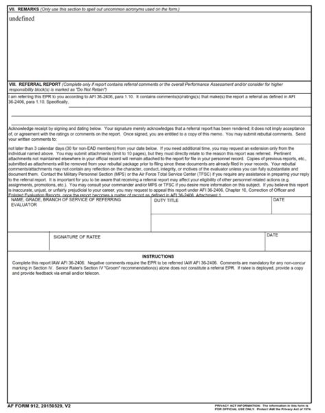 Af 912 Form Enlisted Performance Report Cmsgt Finder Doc