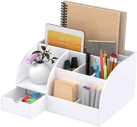 Amazon.com: FEMELI Office Desk Organizer and Accessaries,Acrylic Desk ...