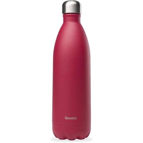 Bouteille Isotherme Framboise 1L Gourde Nomade Inox 24H Froid Et