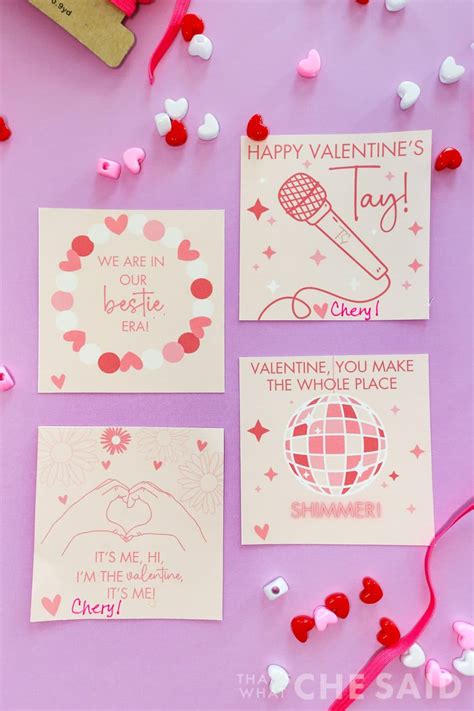 Taylor Swift Valentines Free Printable Thats What Che Said