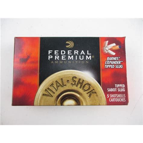 Federal Premium 12 Ga Tipped Sabot Slug Shotshells