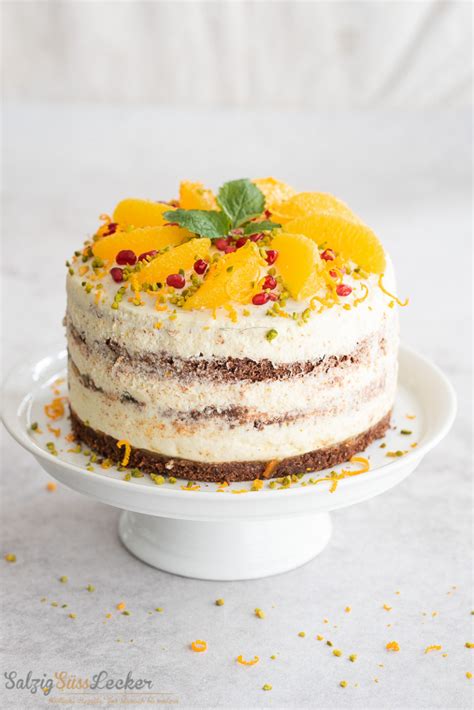 Naked Cake Mit Apfelsinenkrem Aus Uropas Rezeptbuch Salzig S Und