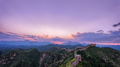 Sunrise Summer Great Wall Drone Panorama China 5K Preview | 10wallpaper.com