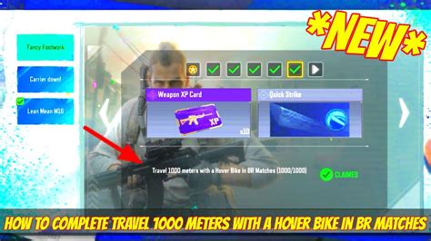 Cod Mobile Travel 1000 Meters With A Hover Bike In BR Matches Codm