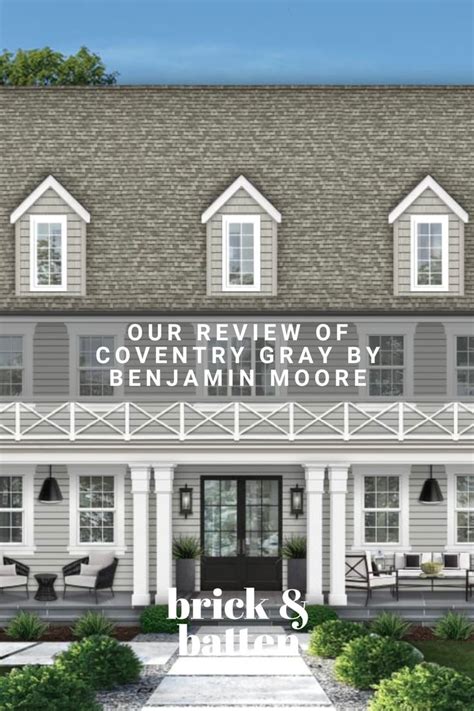 Our Review Of Coventry Gray By Benjamin Moore Brick Batten In 2023