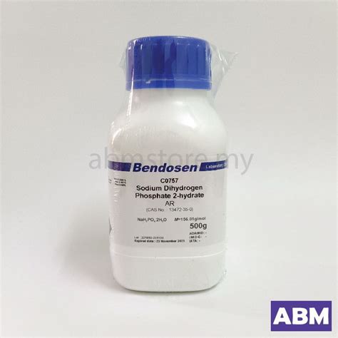 Sodium Dihydrogen Phosphate Dihydrate Ar Bendosen G Cas No