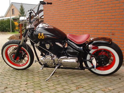 Cafe Racer Special: Yamaha Dragstar 1100 oldscool bobber build by Geert Baudet