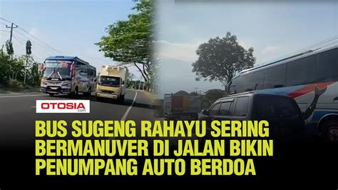 Momen Unik Bus Sugeng Rahayu Sering Bermanuver Di Jalan Bikin Penumpang