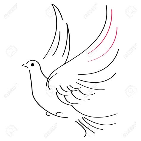 Flying Dove Drawing at GetDrawings | Free download