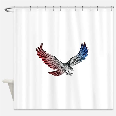 American Bald Eagle Shower Curtains American Bald Eagle Fabric Shower