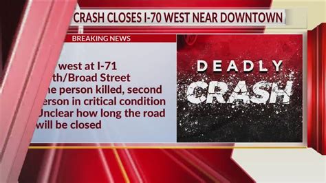 One Dead One In Critical Condition After Crash On I 70 West Youtube