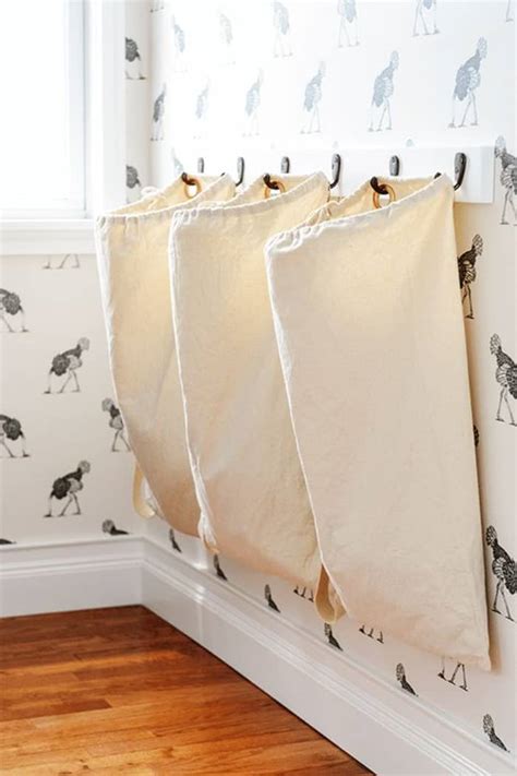 DIY hanged laundry bags - Ohoh deco