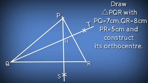 How To Draw Triangle Pqr With Sides Pq Cm Qr Cm Pr Cm And