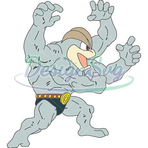 Anime Character Machamp The Power Fighting Type SVG - DesignSVG