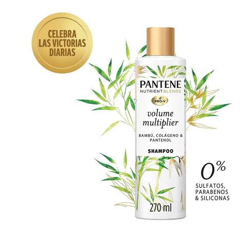 Shampoo Pantene Pro V Nutrient Blends Volume Multiplier 270 Ml Bodega Aurrera En Línea