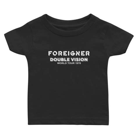 Vintage 1978 Foreigner Double Vision World Tour Band Baby T Shirts Sold