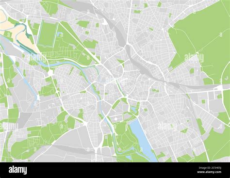 Vector City Map Of Hannover Germany Stock Vector Image Art Alamy