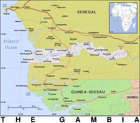 Gm · The Gambia · Public Domain Maps By Pat The Free Open Source