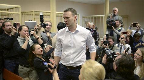 Russian Protest Leader Alexei Navalny Convicted Of Embezzlement Facing