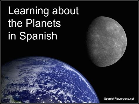 The Planets In Spanish Spanish Playground