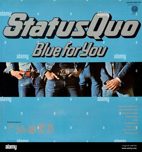 Status Quo Blue For You Vintage Vinyl Album Cover Stock Photo Alamy