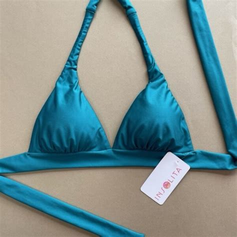 BIKINI HALTER VERDE GEM Bikinis y Ropas de Baño