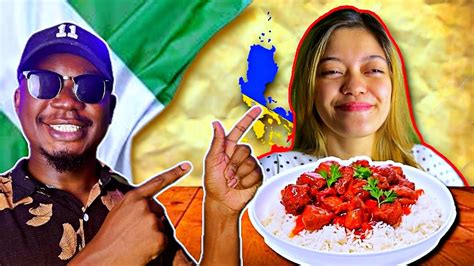 Filipina Tries Nigerian Food For The First Time 🇵🇭 Youtube