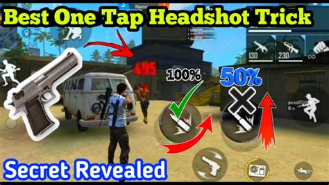 100 One Tap Headshot Secret Trick Revealed In Freefire Tamil