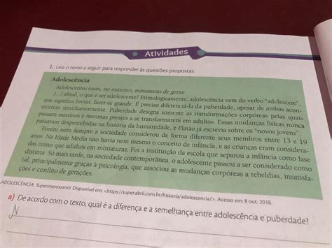 Leia O Texto A Seguir Para Responder As Questões