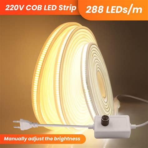 Bande lumineuse LED étanche et Flexible avec technologie COB ruban d