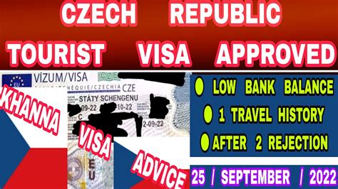 Czech Republic Tourist Visa From India Schengen Visa After Rejection