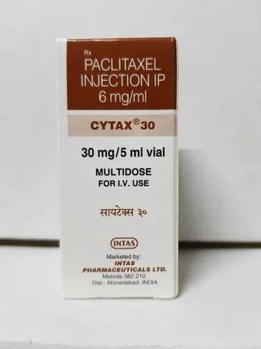 Cytax 30 Paclitaxel Injection 30 Mg Intas At Best Price In Hisar ID