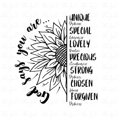 Sunflower Inspiration Christian Png Bible Verse Png Sunflower Png