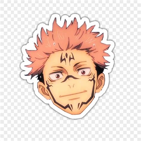 Sukuna Face Stickers Jujutsu Kaisen Png Citypng