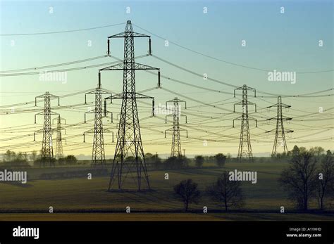 Electricity Pylons In English Countryside Stock Photo 5920412 Alamy