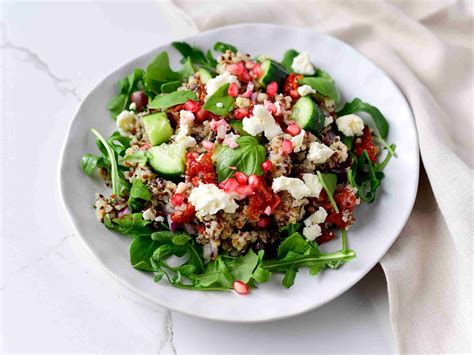 Mediterranean Quinoa Salad With Garlic Lemon Dressing Stephanie Janett