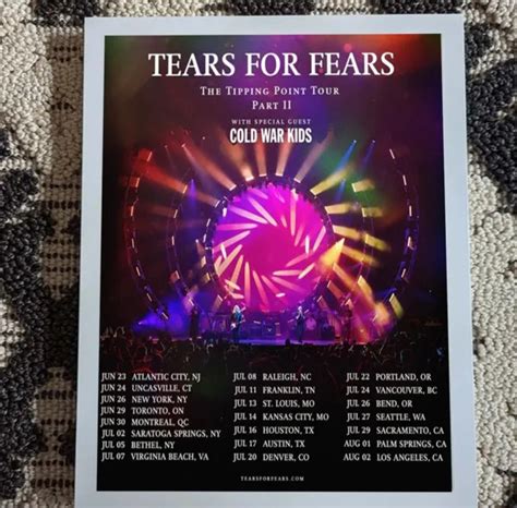 TEARS FOR FEARS The Tipping Point Tour 2023 Poster 11 57 PicClick UK