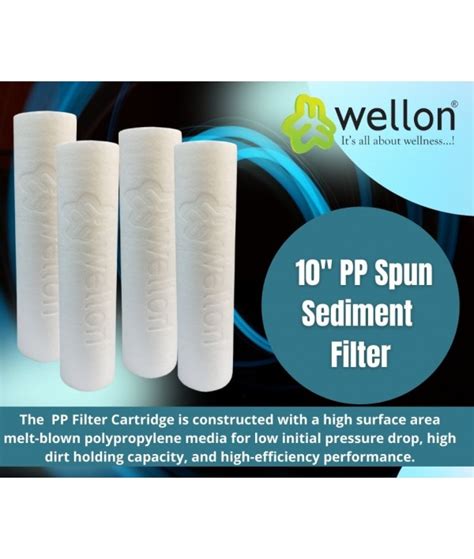 Wellon Inch Pp Spun Sediment Filter Set For Pre Filtration Process