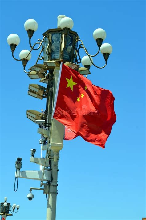 Chinese National Flag Waving Stock Photo Image Of Clear Asian 83822144