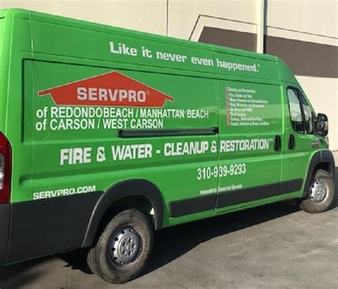 Upgraded Servpro Equipment And Vehicles Servpro Of Redondo Beach