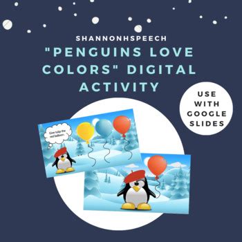 "Penguins Love Colors" Following Directions Digital Activity by ...