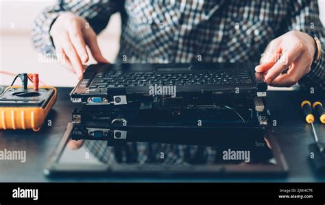 Hardware Maintenance Computer Diagnostics Laptop Stock Photo Alamy